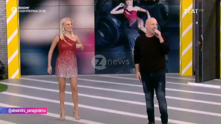 «Καλό Μεσημεράκι»: Το έρπειν και το climbing και τα λαμέ της Αλεξάνδρας Παναγιώταρου! (video)