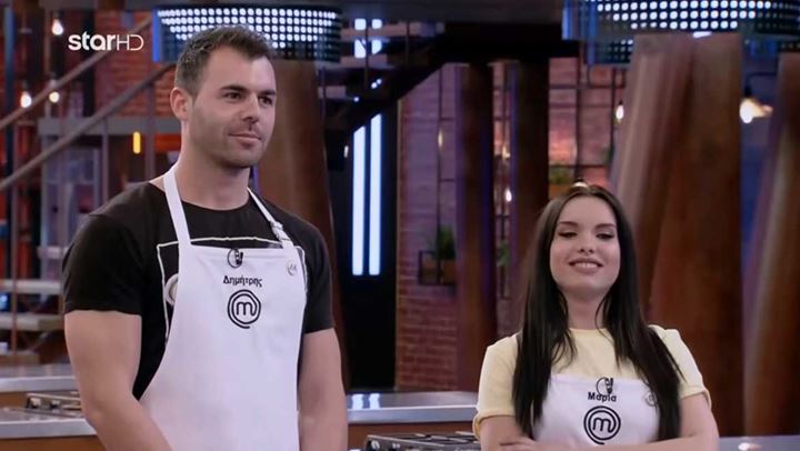 MasterChef: Η Μαρία αιφνιδίασε τον Δημήτρη δίνοντάς του ένα…φιλί! (video)