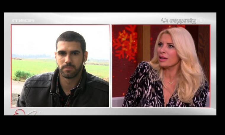 Ελένη Μενεγάκη: «Κάγκελο» on air με τον Δημήτρη από τη Γη της Ελιάς!