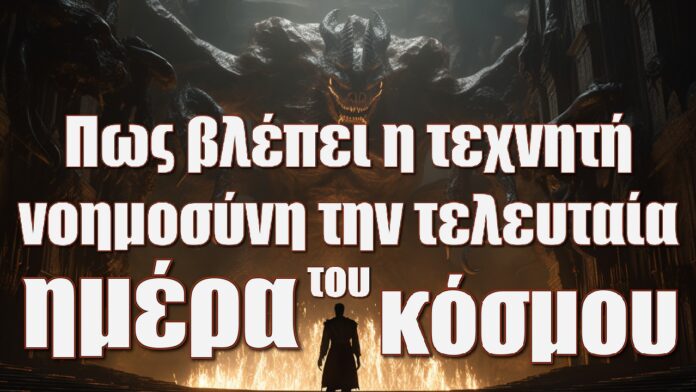 deite pos vlepei i texniti noimosini pos tha einai i teleutaia imera tou kosmou