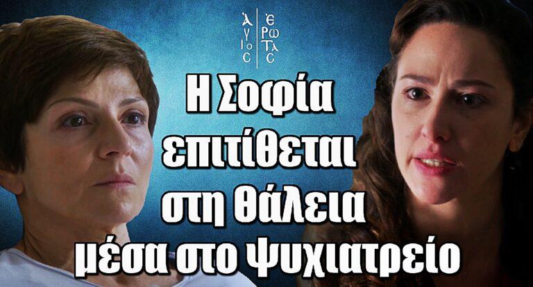 Άγιος Έρωτας: Η Σοφία επιτίθεται στη Θάλεια μέσα στο ψυχιατρείο