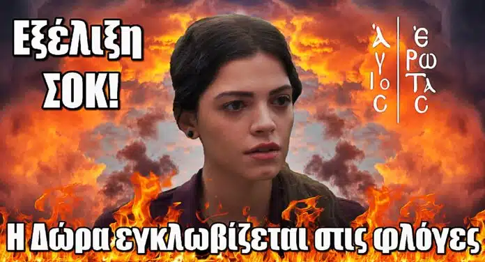 Diavasetogr 1591 Άγιος Έρωτας: Εξέλιξη ΣΟΚ – Η Δώρα εγκλωβίζεται στις φλόγες