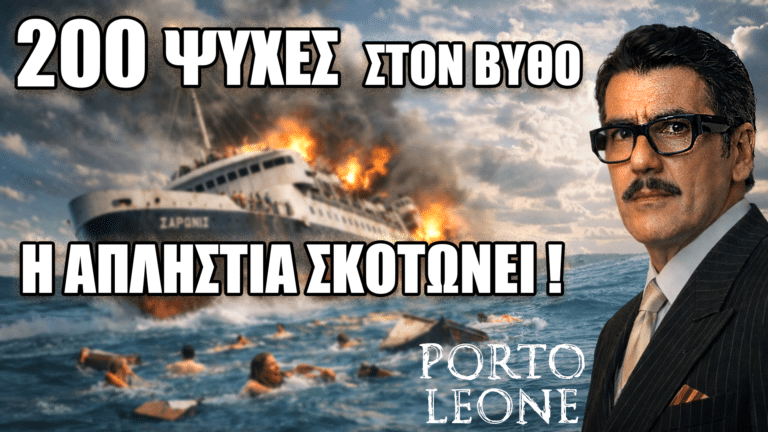 Πόρτο Λεόνε: Η απληστία του Βούλγαρη βουλιάζει το “Σαρωνίς” – 200 άνθρωποι χάνονται στο Αιγαίο!