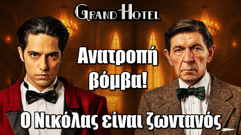 Grand Hotel: Ανατροπή Βόμβα! Το σατανικό σχέδιο του Κομνηνού – Ο Νικόλας είναι τελικά ζωντανός