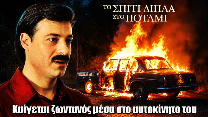 Το Σπίτι Δίπλα Στο Ποτάμι: Ο Άγγελος καίγεται ζωντανός μέσα στο αυτοκίνητο του Το Σπίτι Δίπλα Στο Ποτάμι: Ο Άγγελος καίγεται ζωντανός μέσα στο αυτοκίνητο του